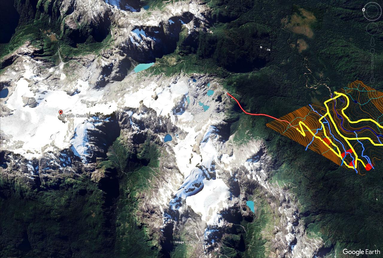 Senda de trekking – Satélite